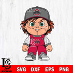 Ohio State Buckeyes Chucky Horror Svg Eps Dxf Png File, NCAA svg, Digital Download, Instant Download