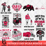 Ohio State Buckeyes Fathers Day NCAA Bundle 12 Svg Eps Dxf Png File, Digital Download, Instant Download