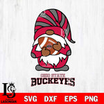 Ohio State Buckeyes Gnomes Football Svg Eps Dxf Png File, Digital Download, Instant Download