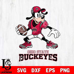 Ohio State Buckeyes Goofy Disney, Svg Eps Dxf Png File, Digital Download