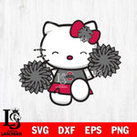 Ohio State Buckeyes Hello Kitty Cheerleader Svg Eps Dxf Png File, Digital Download, Instant Download