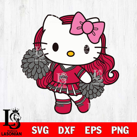 Ohio State Buckeyes Hello Kitty Cheerleader 7 Svg Eps Dxf Png File, Digital Download, Instant Download