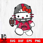 Ohio State Buckeyes Hello Kitty sport 11 Svg Eps Dxf Png File, NCAA svg, Digital Download, Instant Download