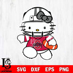 Ohio State Buckeyes Hello Kitty sport 8 Svg Eps Dxf Png File, NCAA svg, Digital Download, Instant Download