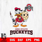 Ohio State Buckeyes Jason Voorhees 12 Svg Eps Dxf Png File, Digital Download