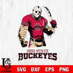 Ohio State Buckeyes Jason Voorhees Svg Eps Dxf Png File, Digital Download