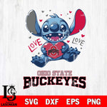 Ohio State Buckeyes Love Stitch, Svg Eps Dxf Png File, Digital Download