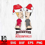 Ohio State Buckeyes Merry KissMyass Svg Eps Dxf Png File,NCAA Svg Files,Digital Download,Sublimation,Instant Download