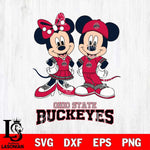 Ohio State Buckeyes Mickey Minnie Mouse rugby ball Svg Eps Dxf Png File, NCAA svg , File Cut , Digital Download , Instant Download, Cut Svg Files