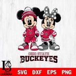 Ohio State Buckeyes Mickey Minnie Rugby Hoodie Svg Eps Dxf Png File, NCAA svg , File Cut , Digital Download , Instant Download, Cut Svg Files