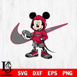 Ohio State Buckeyes Mickey Wearing Hoodie Sport Svg Eps Dxf Png File, NCAA svg, Digital Download, Instant Download