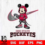 Ohio State Buckeyes Mikey Mouse Disney NIKE, Svg Eps Dxf Png File, Digital Download