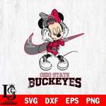 Ohio State Buckeyes Minnie Mouse Dancing NIKE, Svg Eps Dxf Png File, Digital Download