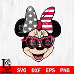 Ohio State Buckeyes Minnie Mouse Love Svg Eps Dxf Png File, NCAA svg, Digital Download, Instant Download