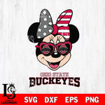 Ohio State Buckeyes Minnie Mouse Love 2, Svg Eps Dxf Png File, Digital Download