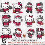 Ohio State Buckeyes NCAA Bundle 12 Svg Eps Dxf Png File, NCAA svg, Digital Download, Instant Download