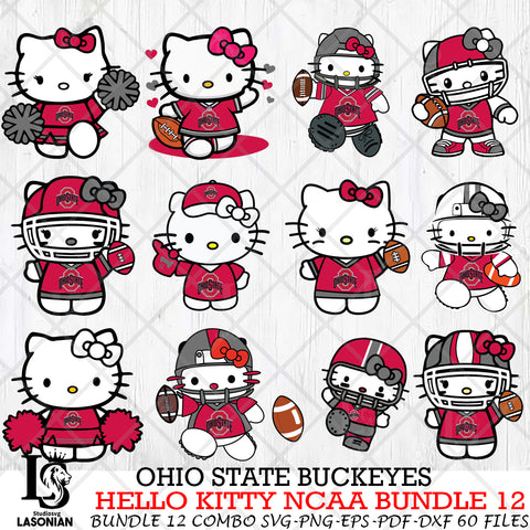 Ohio State Buckeyes NCAA Bundle 12 Svg Eps Dxf Png File, NCAA svg, Digital Download, Instant Download