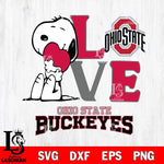 Ohio State Buckeyes Snoopy Sport 10 Svg Eps Dxf Png File, Digital Download