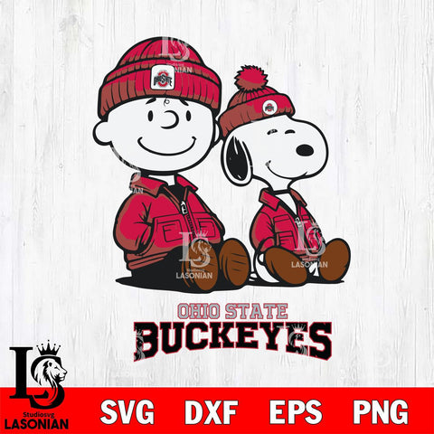 Ohio State Buckeyes Snoopy Sport 6 Svg Eps Dxf Png File, Digital Download