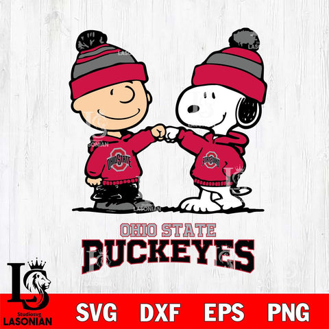 Ohio State Buckeyes Snoopy Sport 9 Svg Eps Dxf Png File, Digital Download