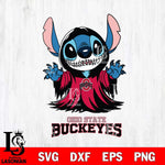 Ohio State Buckeyes Stitch Ghost Svg Eps Dxf Png File, NCAA svg, Digital Download, Instant Download