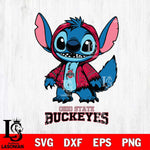 Ohio State Buckeyes Stitch Halloween Svg Eps Dxf Png File, NCAA svg, Digital Download, Instant Download