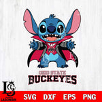 Ohio State Buckeyes Stitch Vampire halloween Svg Eps Dxf Png File, NCAA svg, Digital Download, Instant Download