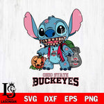 Ohio State Buckeyes Stitch Zombie Svg Eps Dxf Png File, NCAA svg, Digital Download, Instant Download