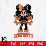 Oklahoma State Cowboys Beauty Minnie Mouse Svg Eps Dxf Png File, Digital Download, Instant Download