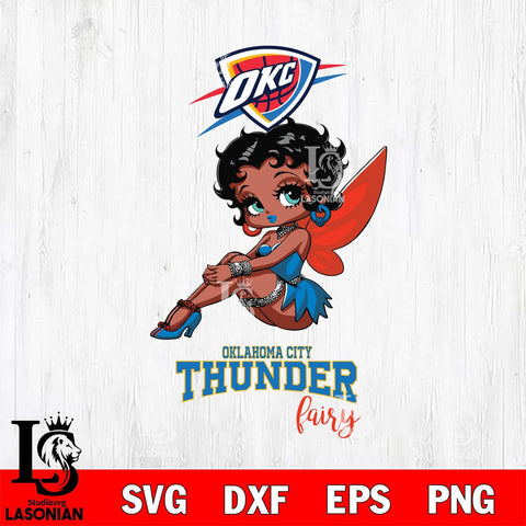 Oklahoma City Thunder Beauty Black Fairy Betty Boop