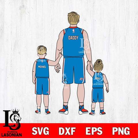 Oklahoma City Thunder Best Dad Ever , NBA Basketball ,Father day Svg Eps Dxf Png File, Digital Download, Instant Download