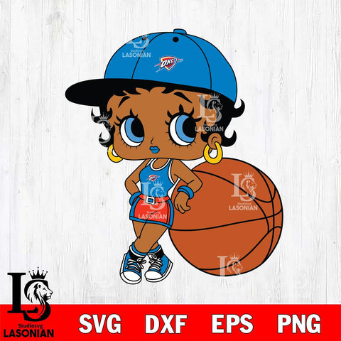 Oklahoma City Thunder Betty Boop NBA 10 Svg Eps Dxf Png File, NBA svg, Digital Download, Instant Download