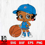 Oklahoma City Thunder Betty Boop NBA 11 Svg Eps Dxf Png File, NBA svg, Digital Download, Instant Download