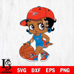 Oklahoma City Thunder Betty Boop NBA 5 Svg Eps Dxf Png File, NBA svg, Digital Download, Instant Download