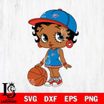 Oklahoma City Thunder Betty Boop NBA 6 Svg Eps Dxf Png File, NBA svg, Digital Download, Instant Download