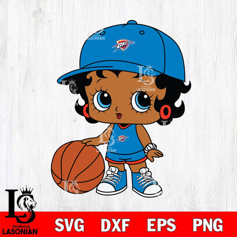 Oklahoma City Thunder Betty Boop NBA 8 Svg Eps Dxf Png File, NBA svg, Digital Download, Instant Download