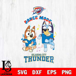 Oklahoma City Thunder Bluey Bingo Svg Eps Dxf Png File, NBA svg, Digital Download, Instant Download