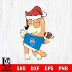 Oklahoma City Thunder Bluey Chilli Christmas Svg Eps Dxf Png File, Digital Download, Instant Download