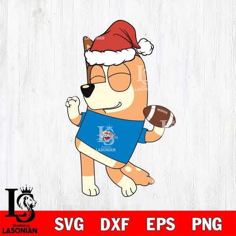 Oklahoma City Thunder Bluey Chilli Christmas Svg Eps Dxf Png File, Digital Download, Instant Download