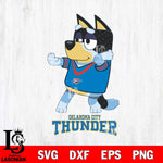 Oklahoma City Thunder Bluey Dad Dance Svg Eps Dxf Png File, Digital Download, Instant Download