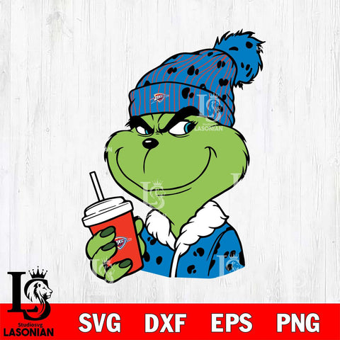 Oklahoma City Thunder Boujee Grinch 3 Svg Eps Dxf Png File, Digital Download, Instant Download