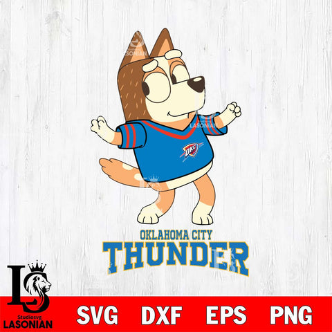 Oklahoma City Thunder Chilli Dance Svg Eps Dxf Png File, Digital Download, Instant Download