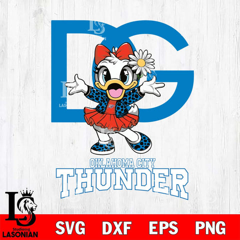 Oklahoma City Thunder Dolce And Gabbana Daisy Duck Disney Svg Eps Dxf Png File, Digital Download, Instant Download