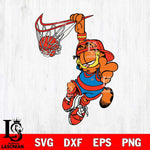 Oklahoma City Thunder Garfield Svg Eps Dxf Png File, Digital Download