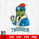 Oklahoma City Thunder Girls Grinch Bougie Svg Eps Dxf Png File, Digital Download, Instant Download