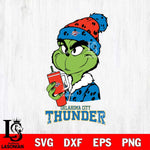 Oklahoma City Thunder Grinch Bougie Leopard Svg Eps Dxf Png File, Digital Download, Instant Download