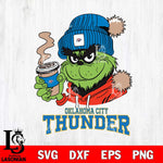 Oklahoma City Thunder Grinch Cofffe Hoodie Cut Files Cricut, Svg Dxf Eps Png file , Silhouette