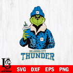 Oklahoma City Thunder Grinch Leopard Svg Eps Dxf Png File, Digital Download, Instant Download