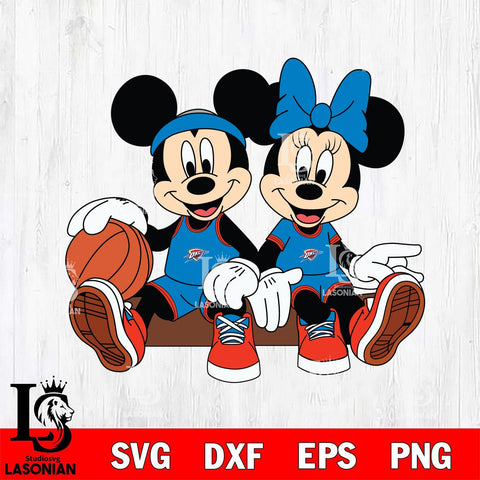 Oklahoma City Thunder Mickey Minne 2 Nba Svg Eps Dxf Png File, NBA svg, Digital Download, Instant Download