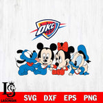 Oklahoma City Thunder Mickey Minne 5 Nba Svg Eps Dxf Png File, NBA svg, Digital Download, Instant Download